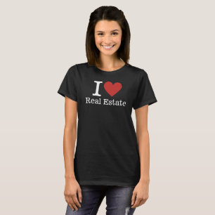 T-shirt I ❤️ Immobilier CUSTOM Femmes