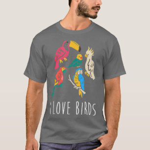 T-shirt I Inséparables Parrot Cockatiel Jungle Tropical