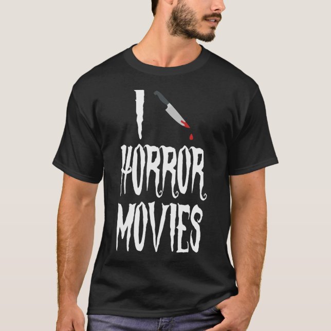 T-shirt I Knife Horror Films (Devant)