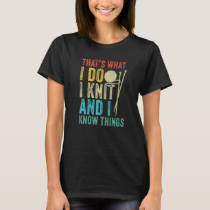 T-shirt I Knit Yarn Kniiter Crochet Tricot Vintage Maman