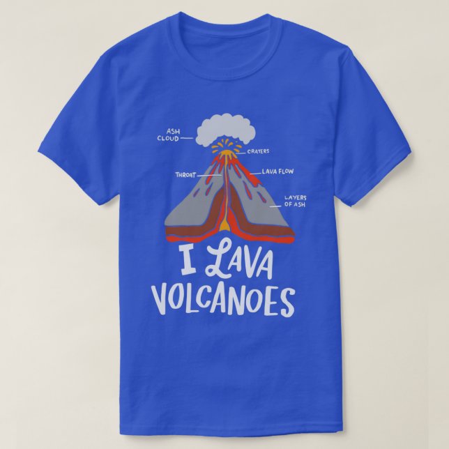 T-shirt I Lava Volcanos Cadeau Pour Un Géologue (Design devant)