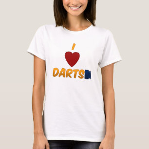 T-shirt I le coeur darde le Babydoll de dames