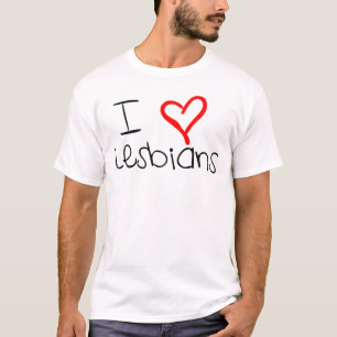 T-shirt I lesbiennes de coeur