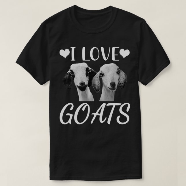 T-shirt I Loats Chèvres Drôle Chèvres (Design devant)