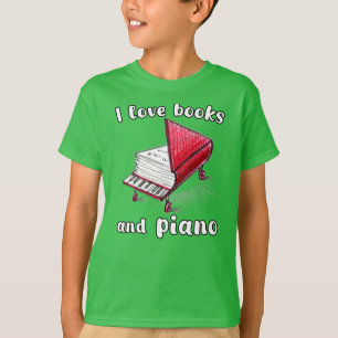 T-shirt I Looks And Piano, Authentic Freehand Art