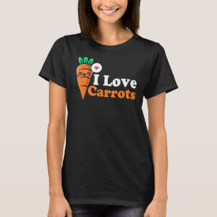 T-shirt I Lots Carottes Végétal Plante Aliments Végétarien