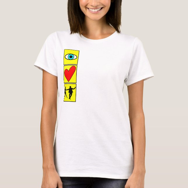 T-shirt i l'ouest love coast swing/dance (Devant)