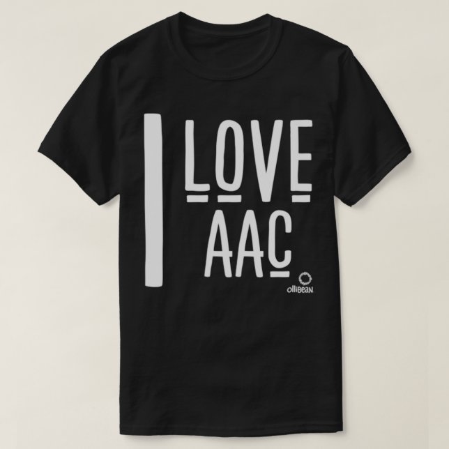 T-shirt I Love AAC (Design devant)