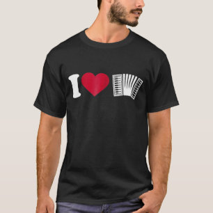 T-shirt I Love Accordion