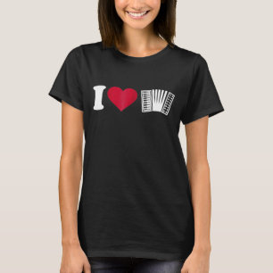 T-shirt I Love Accordion