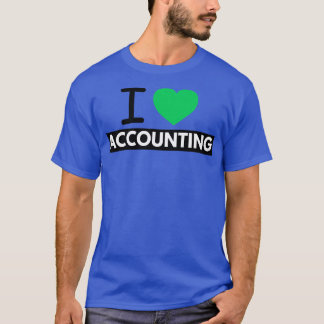 T-shirt I Love Accounting 22