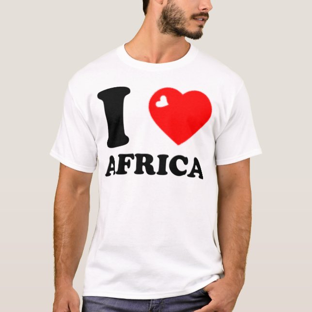 T-SHIRT I LOVE AFRICA 3D (Devant)