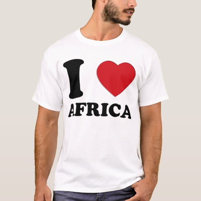 T-SHIRT I LOVE AFRICA 3D (Devant)