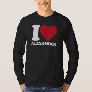 T-shirt I Love Alexander - I heart Alexander