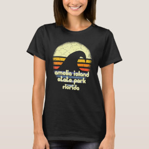 T-shirt I Love Amelia Island State Park Florida Ocean Wave
