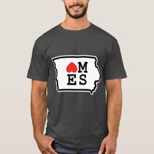 T-shirt I Love Ames White Active