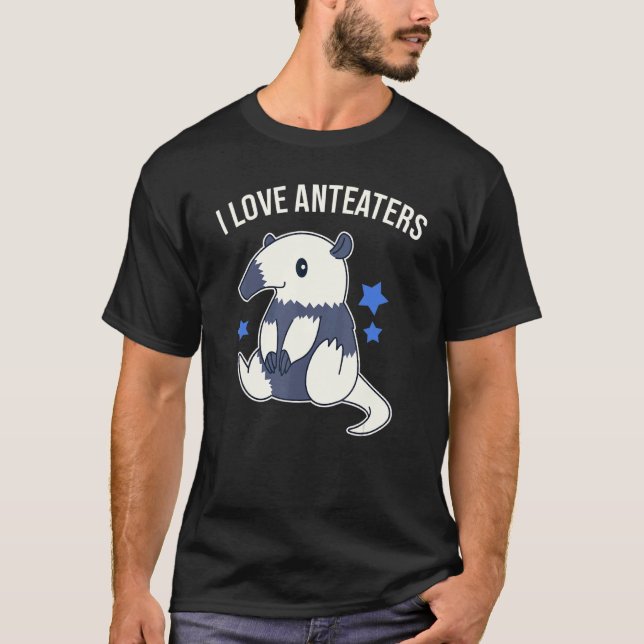T-shirt I Love Anteaters mignon Anteater Graphisme (Devant)