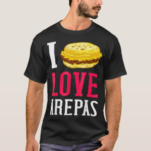 T-shirt I Love Arepas Gift Venezuela Colombie