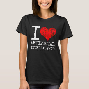 T-shirt I Love Artificiel Intelligence Citation AI Program