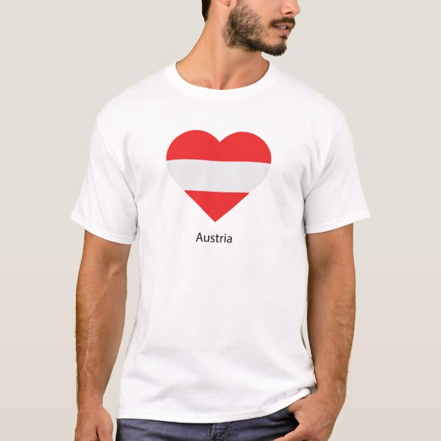 T-shirt I Love Austria (Devant)