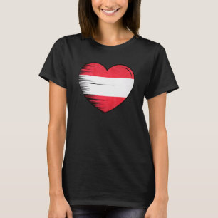 T-shirt I Love Austria My Home Mon Pays Coeur Autriche 5