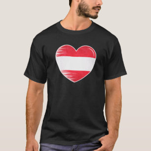 T-shirt I Love Austria My Home Mon Pays Coeur Autriche 8