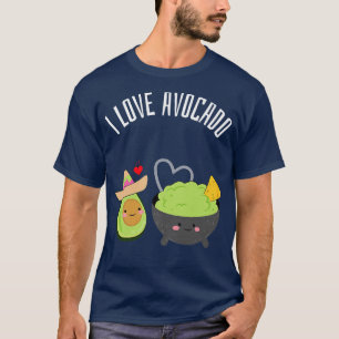 T-shirt I Love Avocado Cute Avocados saine alimentation pr