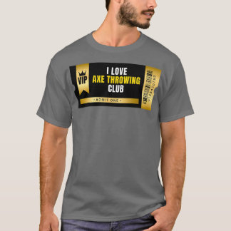 T-shirt I Love Ax Throwing Club Billet