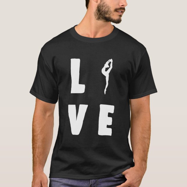 T-shirt I Love Ballet Top Ballerina Cadeau Pour Filles T-S (Devant)