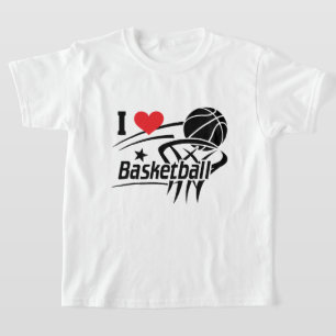 T-shirt I Love basket-ball