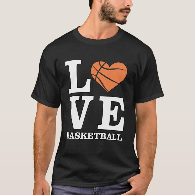 T-shirt I Love Basketball (Devant)