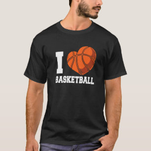 T-shirt I Love Basketball Coach Match Joueur d'équipe