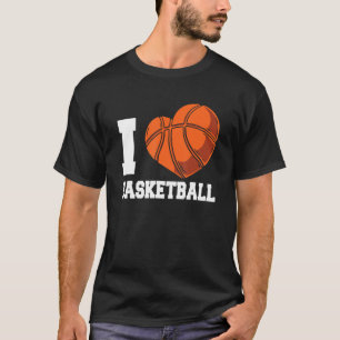 T-shirt I Love Basketball Coach Match Joueur d'équipe