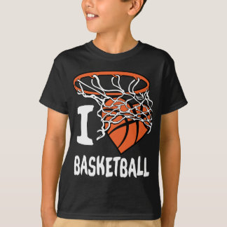 T-shirt I Love Basketball Fille & garçons Jeune Basketball