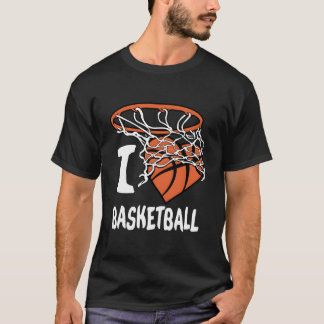 T-shirt I Love Basketball Youth Basketball Hoop