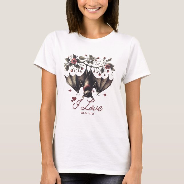 T-shirt I Love Bats (Devant)