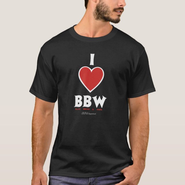 T-shirt I Love BBW APPAREL (Devant)
