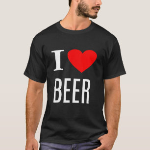 T-shirt I Love Beer - Bière