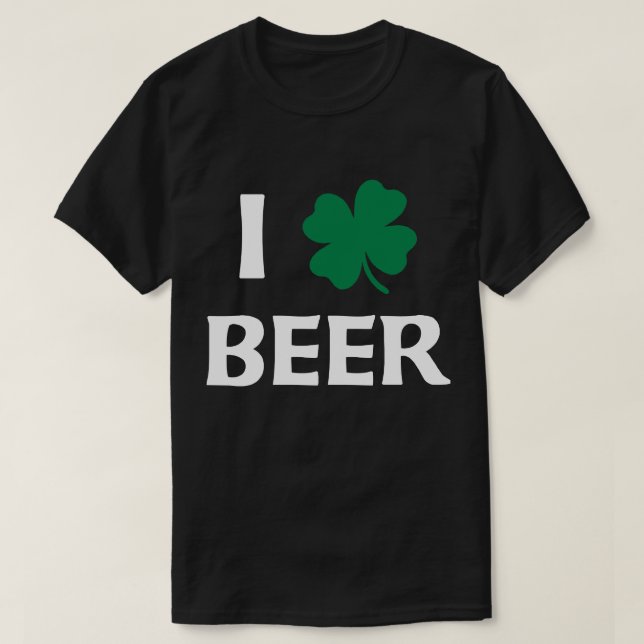 T-shirt I Love Beer Shirt (Design devant)