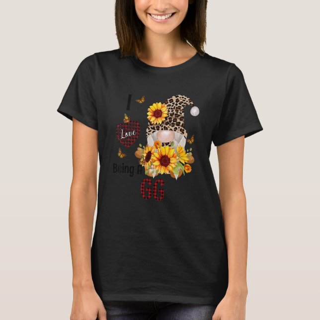 T-shirt I Love Being A GG Fall Gnome Autumn Thanksgiving (Devant)