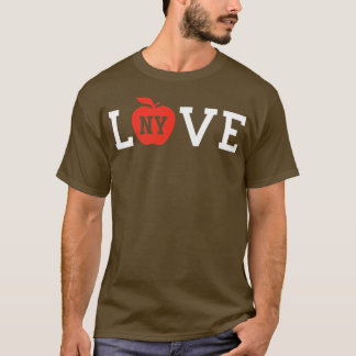 T-shirt I Love, Big Apple Heart Cool, mignonne NYC New Yor