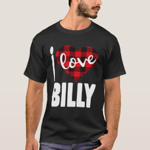 T-shirt I Love Billy Valentine's Day for Her Women Girls