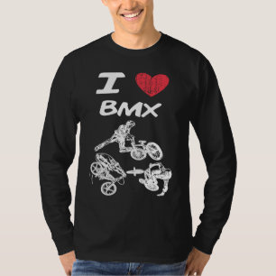 T-shirt I Love Bmx Une grande passion ou une idée de passe