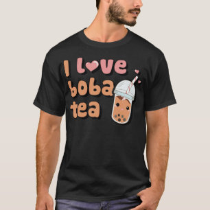 T-shirt I Love Boba Tea Funny Boba Tea Bubble Tea costume