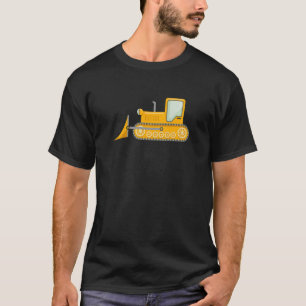 T-shirt I Love bulldozer Camion Pour Hommes Garçons Enfant