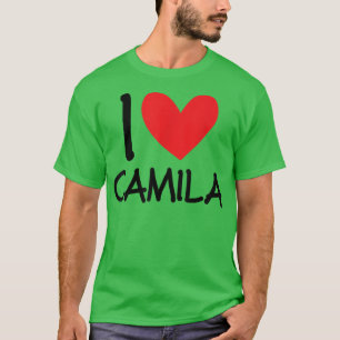 T-shirt I Love Camila Nom Fille Personnalisée Femme Bff Fr