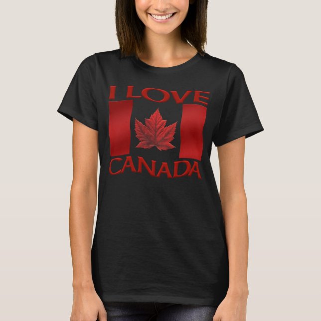 T-shirt I Love Canada Chemise femmes plus taille Canada Ch (Devant)