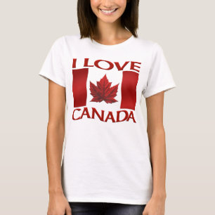 T-shirt I Love Canada Débardeur féminine Canada Souvenir T
