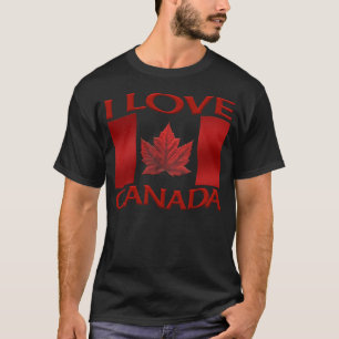 T-shirt I Love Canada Plus Taille Chemise Canada