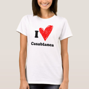 T-shirt I love Casablanca